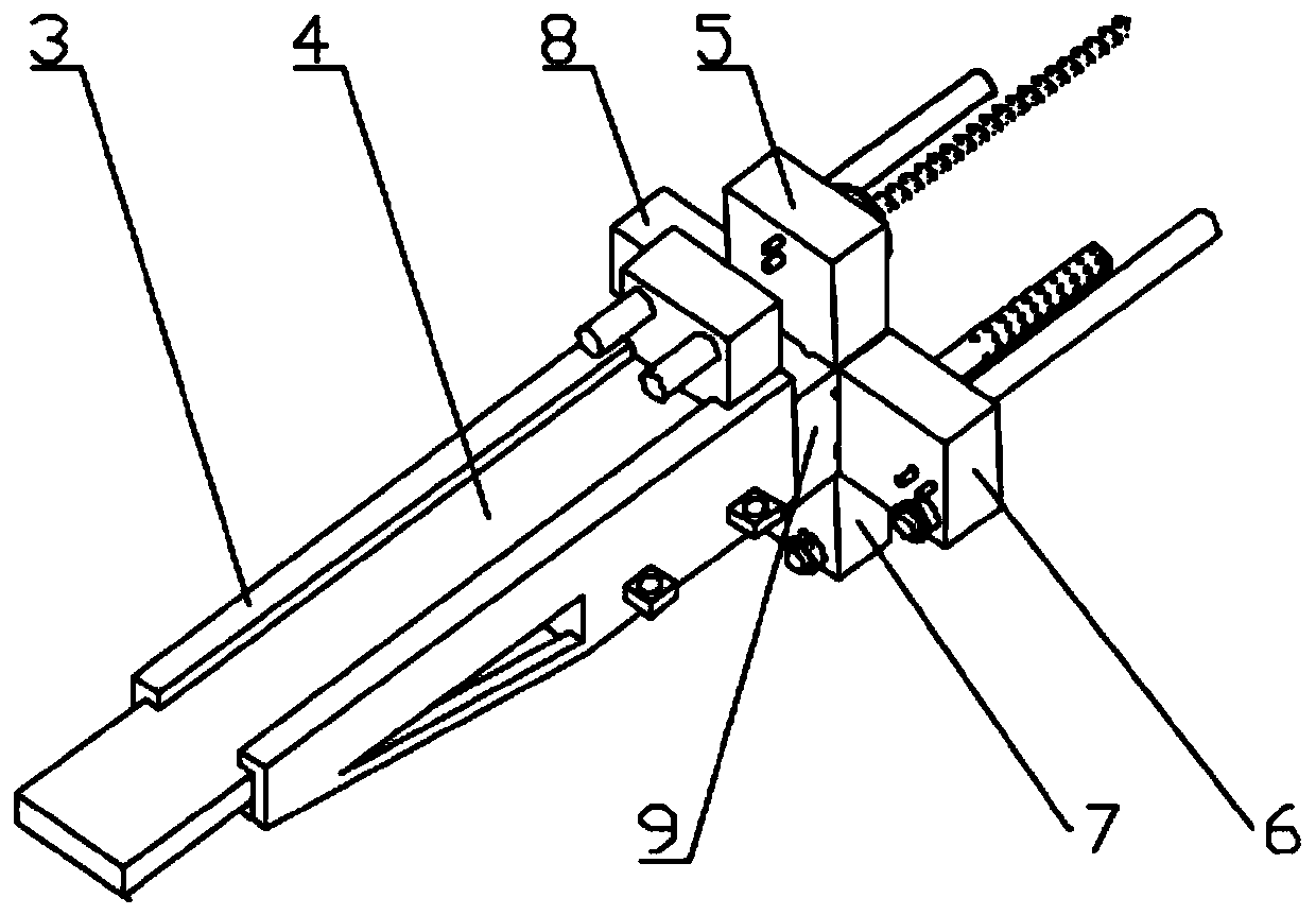 Automatic integrated device for mining, discharging, monitoring and supporting model test