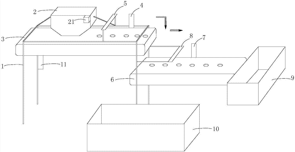 Automatic pupa screening device