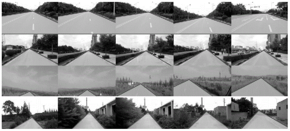 Monocular vision-based road detection method