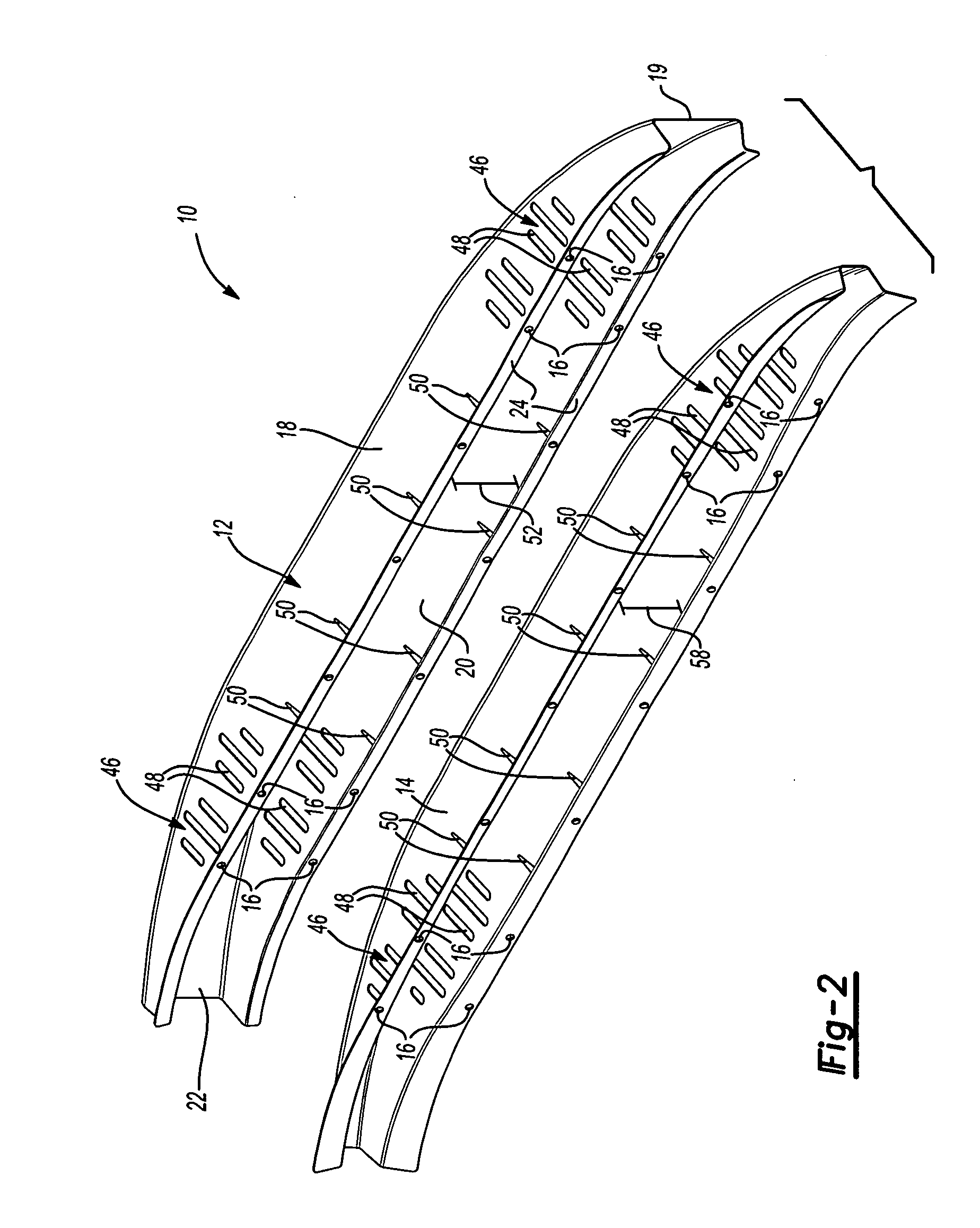 Vehicle bumper and method of making same