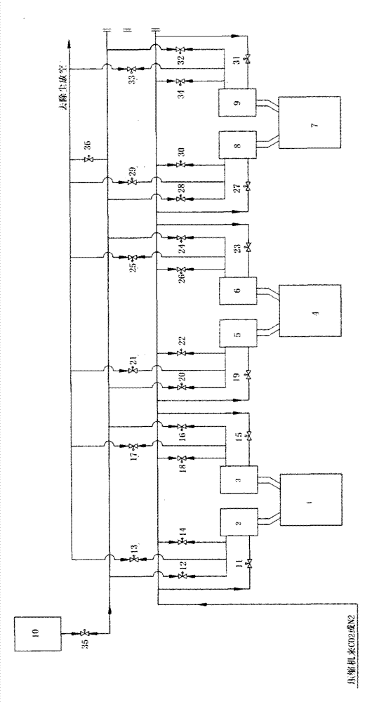 Method for implementing mutual pressurization/depressurization among pressurized gasification furnace coal locks