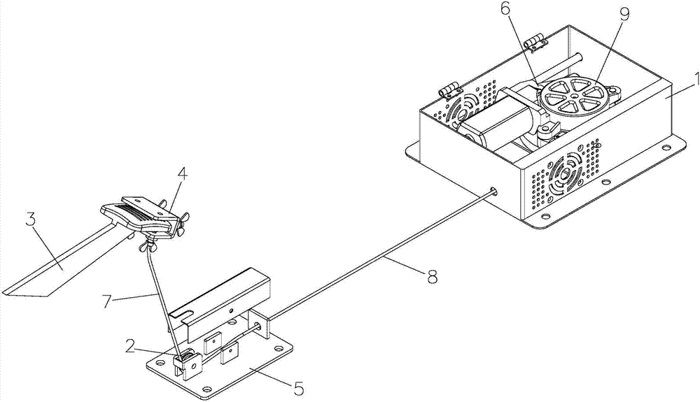 Novel braking structure of instructional car