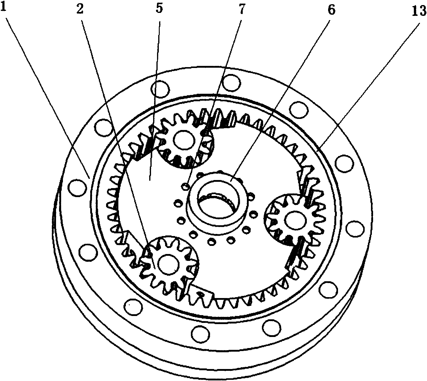 High-pressure dynamic internal gear flowmeter