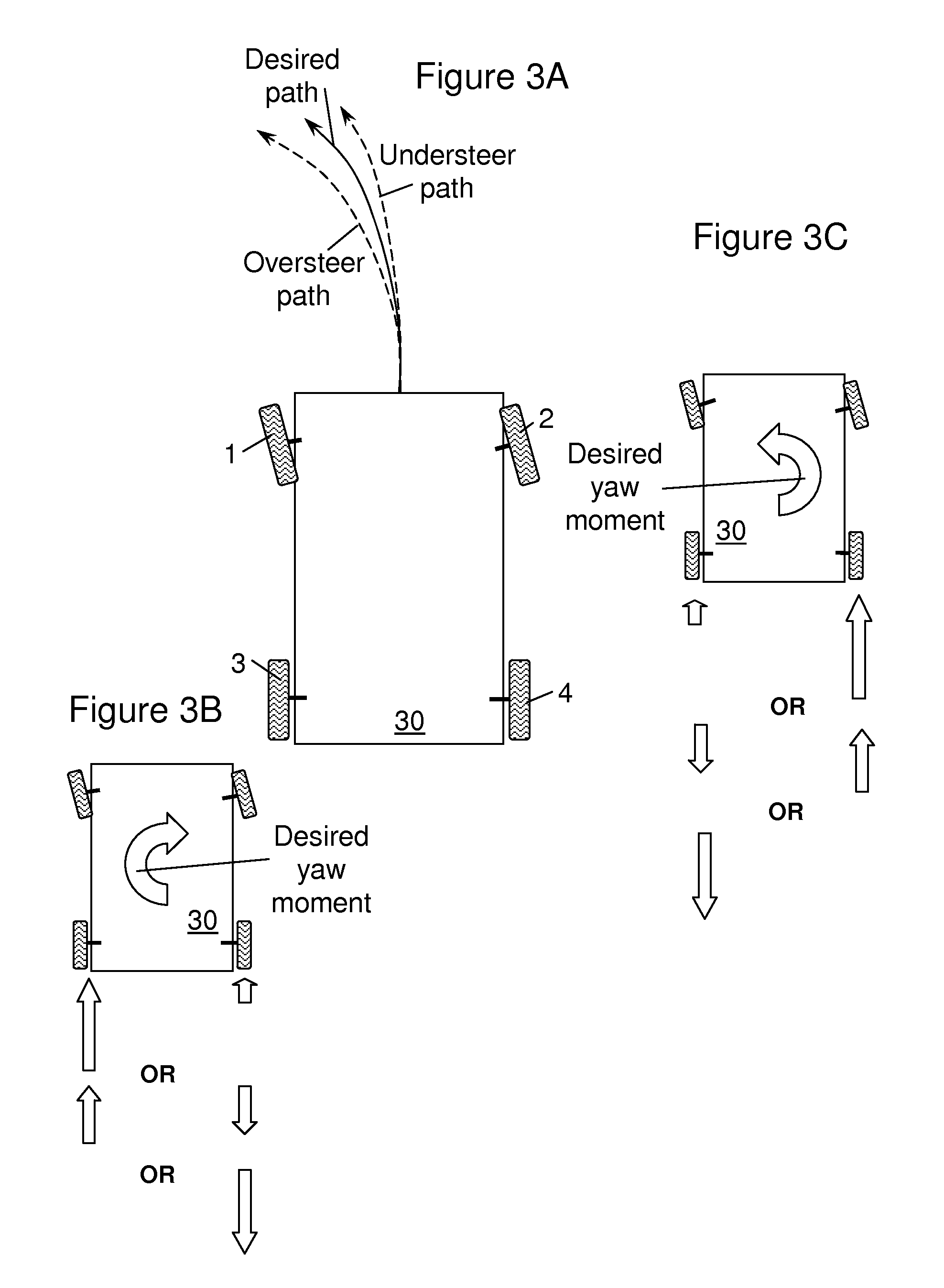 Vehicle steerability and stability control via independent wheel torque control