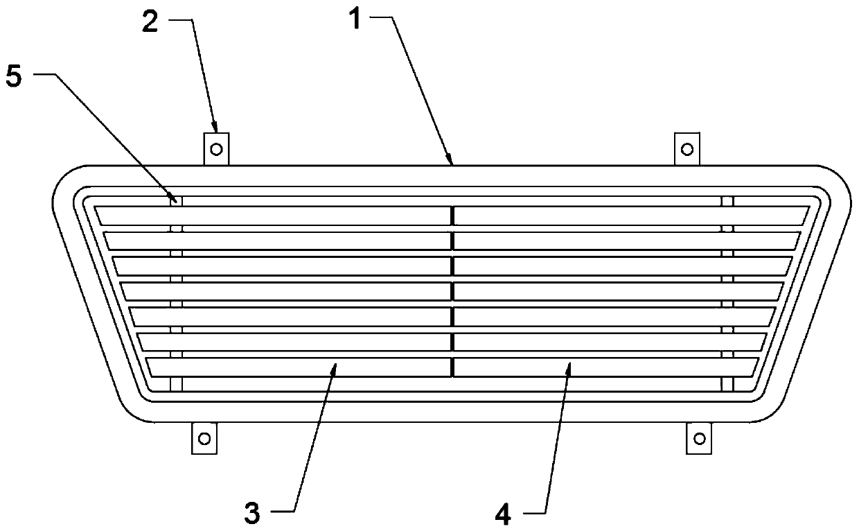 High-strength environmentally-friendly automobile grille decorative strip