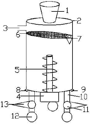 Plastic mixing mechanism for plastic processing machine