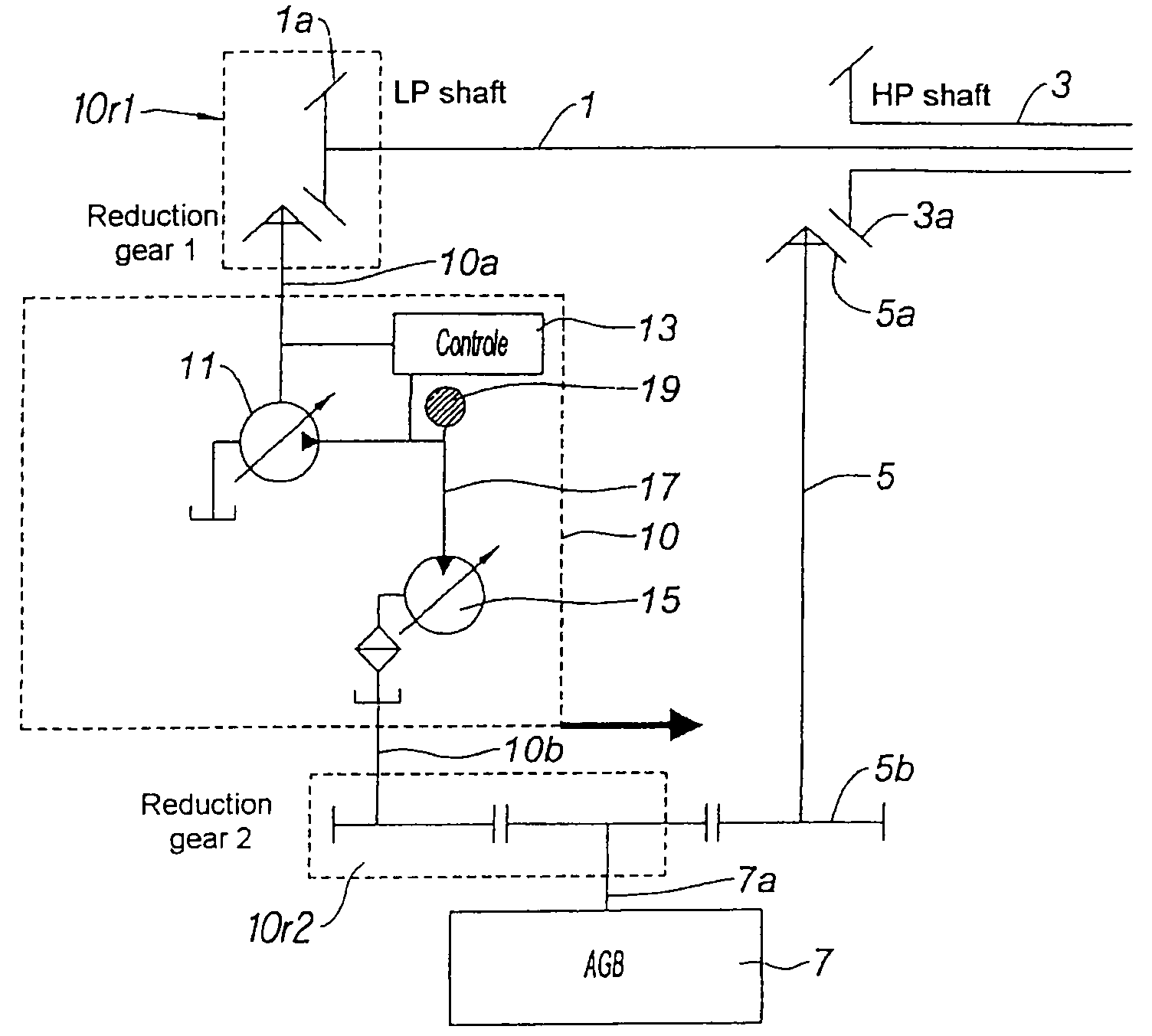 Device for driving accessory machines of a gas turbine engine