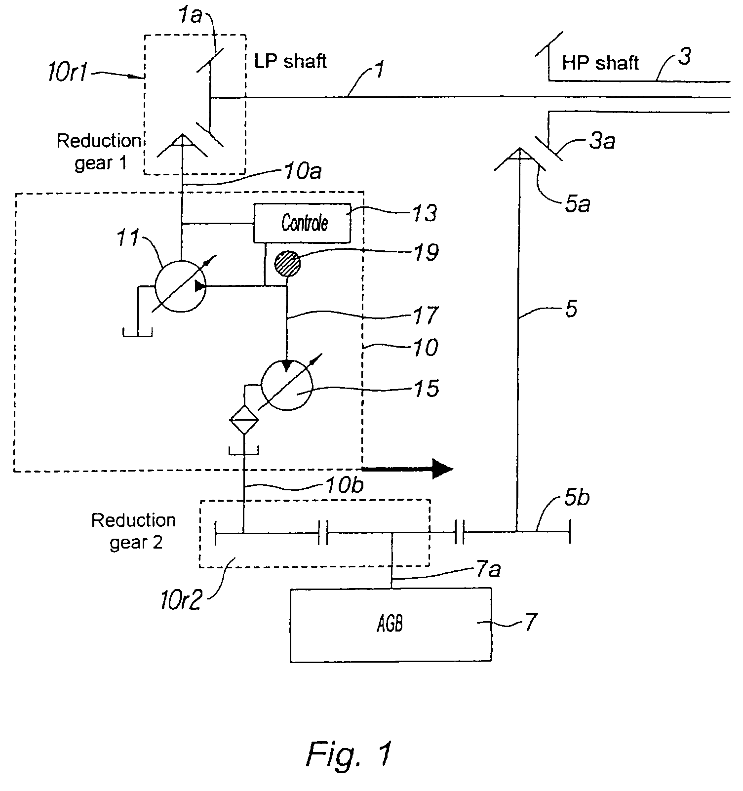 Device for driving accessory machines of a gas turbine engine