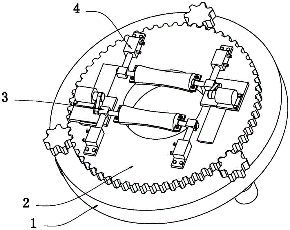 A profile laser cutting feeding mechanism with replaceable profile clamping wheel