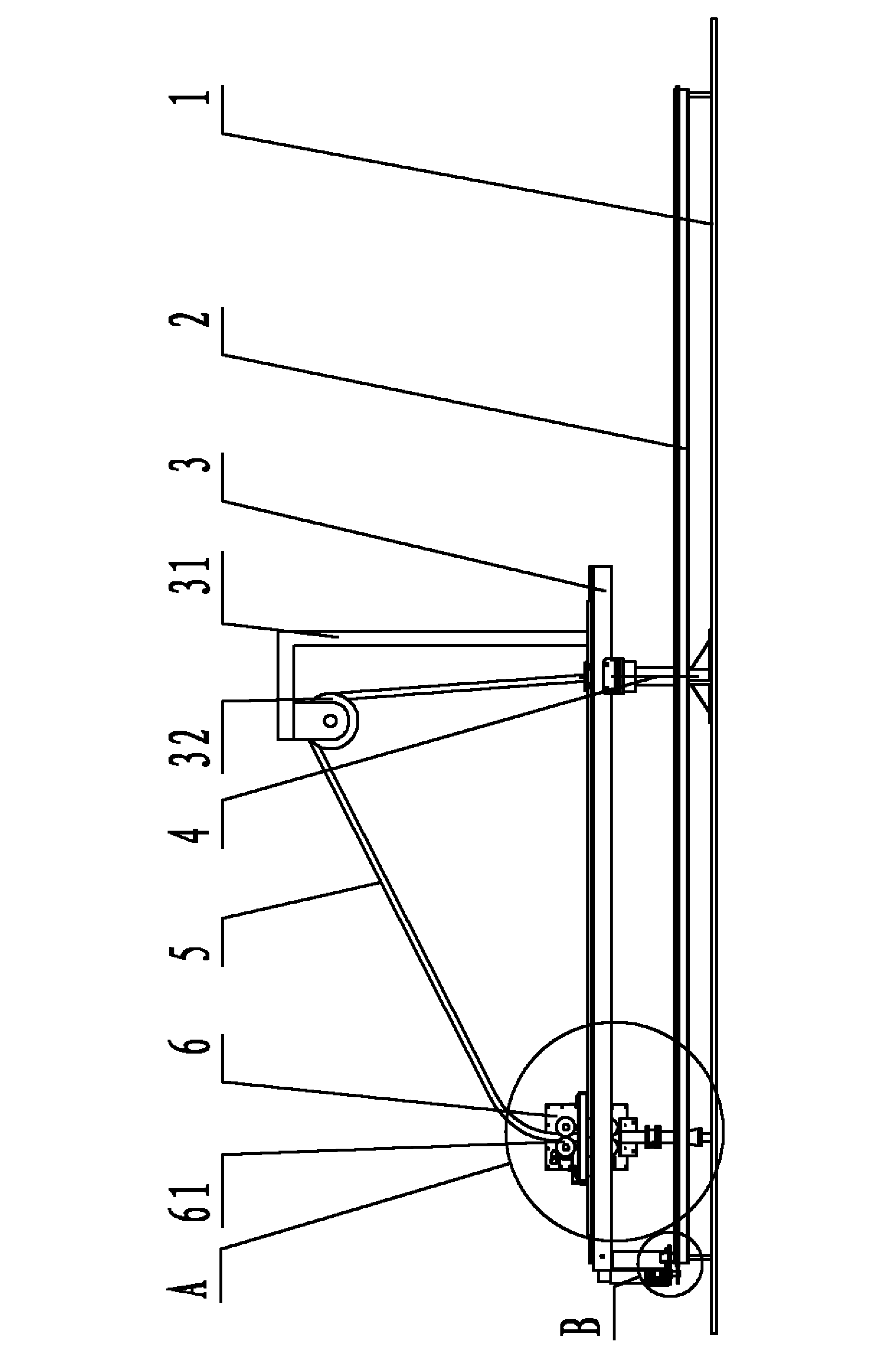 Cleaning machine for heat exchange pipe of evaporator