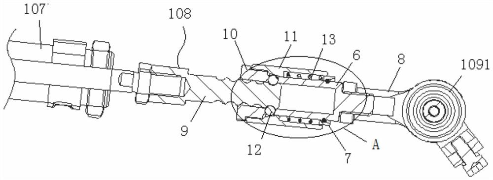 Actuating mechanism system of automatic driving robot