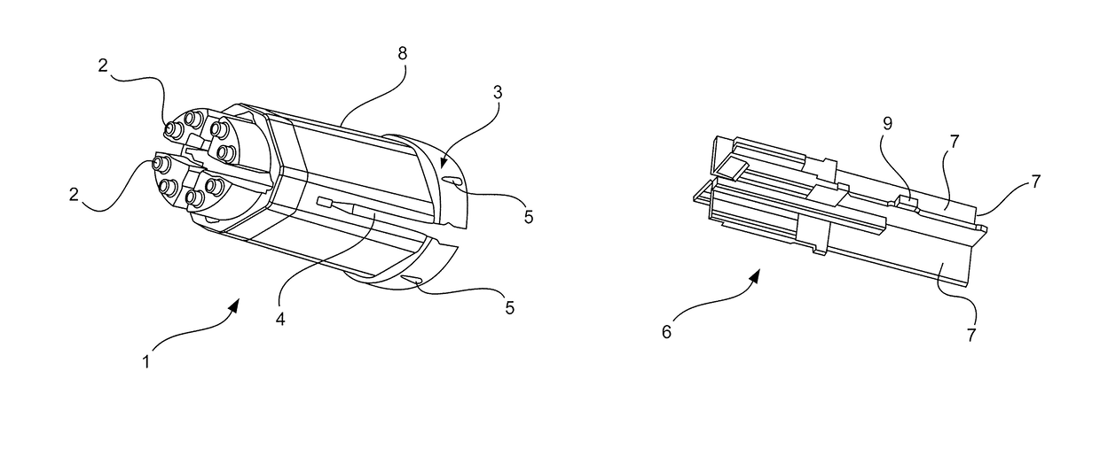 Insulation insert with an integrated shielding element