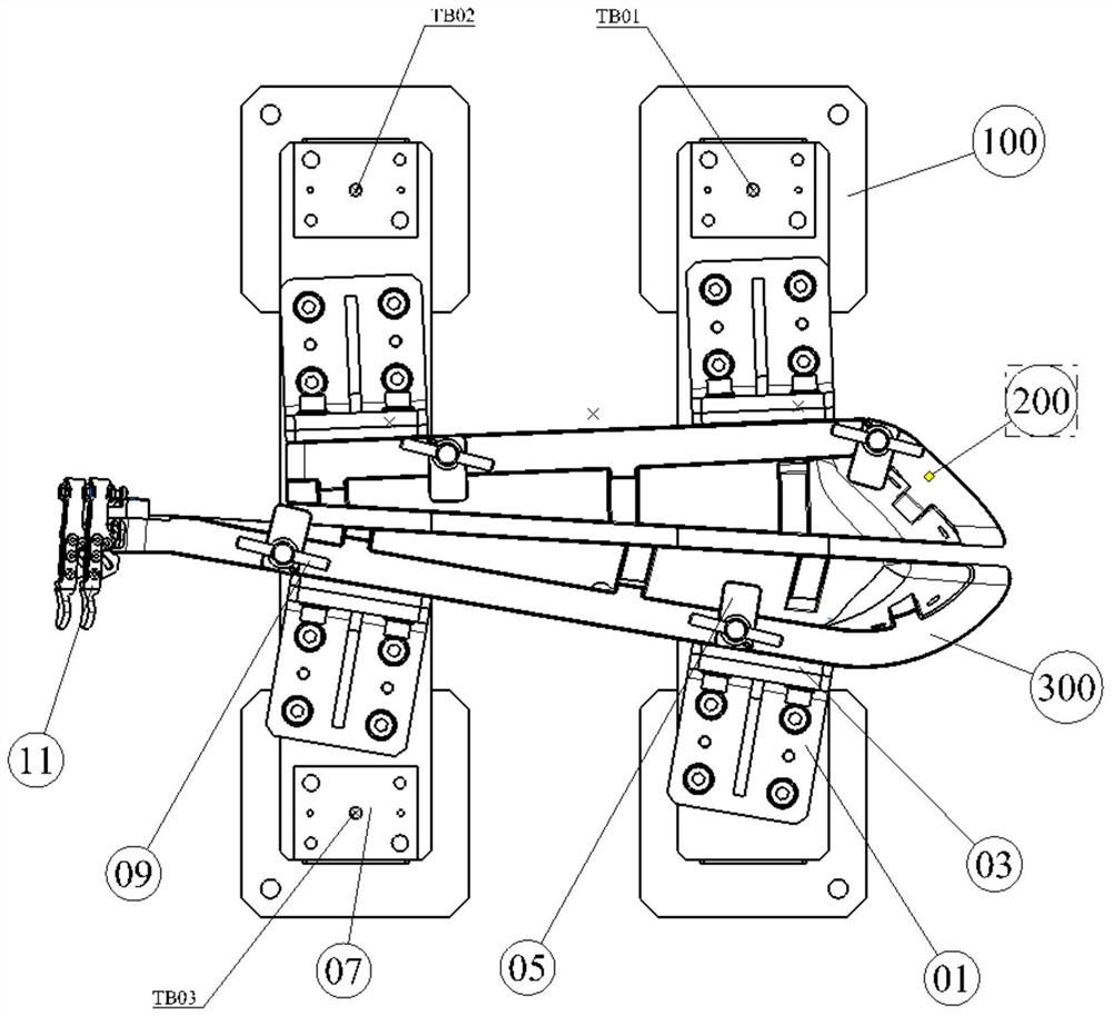 Drilling clamp for special cover body