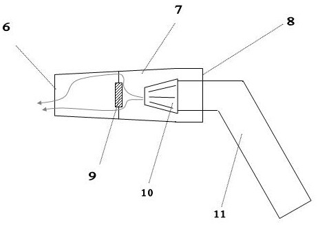 Speed-reducing water outlet nozzle and watering pot