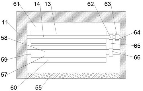 Leather fleshing device capable of hammering leather to improve flexibility