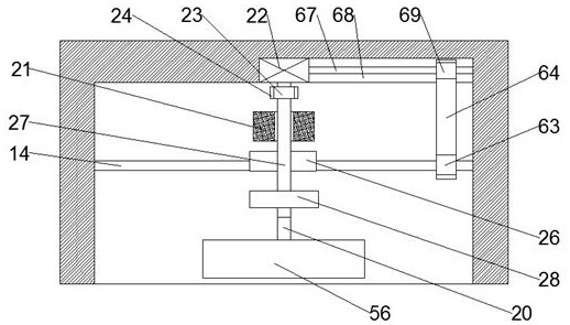 Leather fleshing device capable of hammering leather to improve flexibility