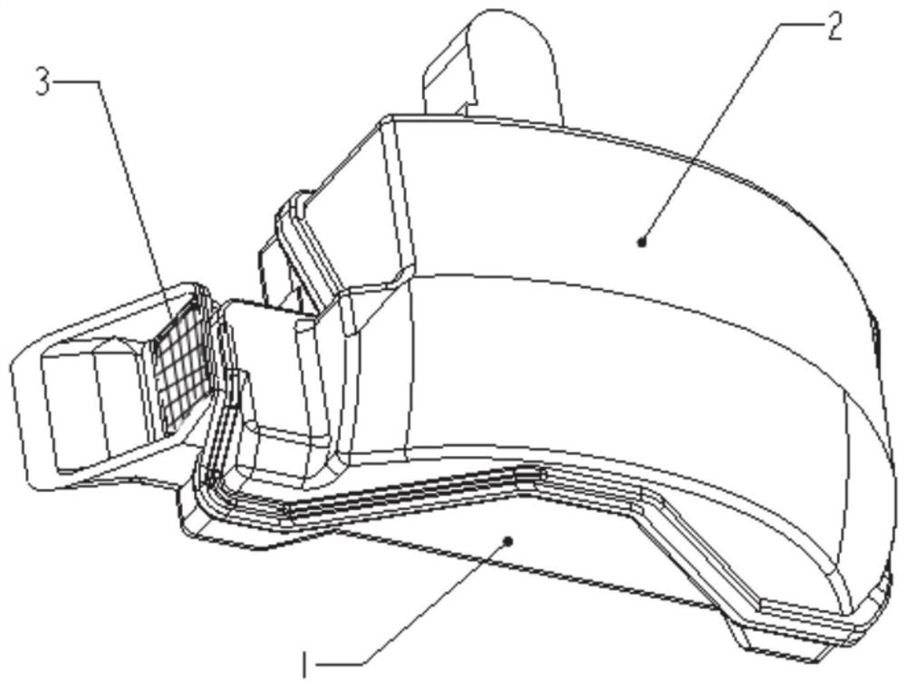 Compressor five-cavity air suction muffler and compressor