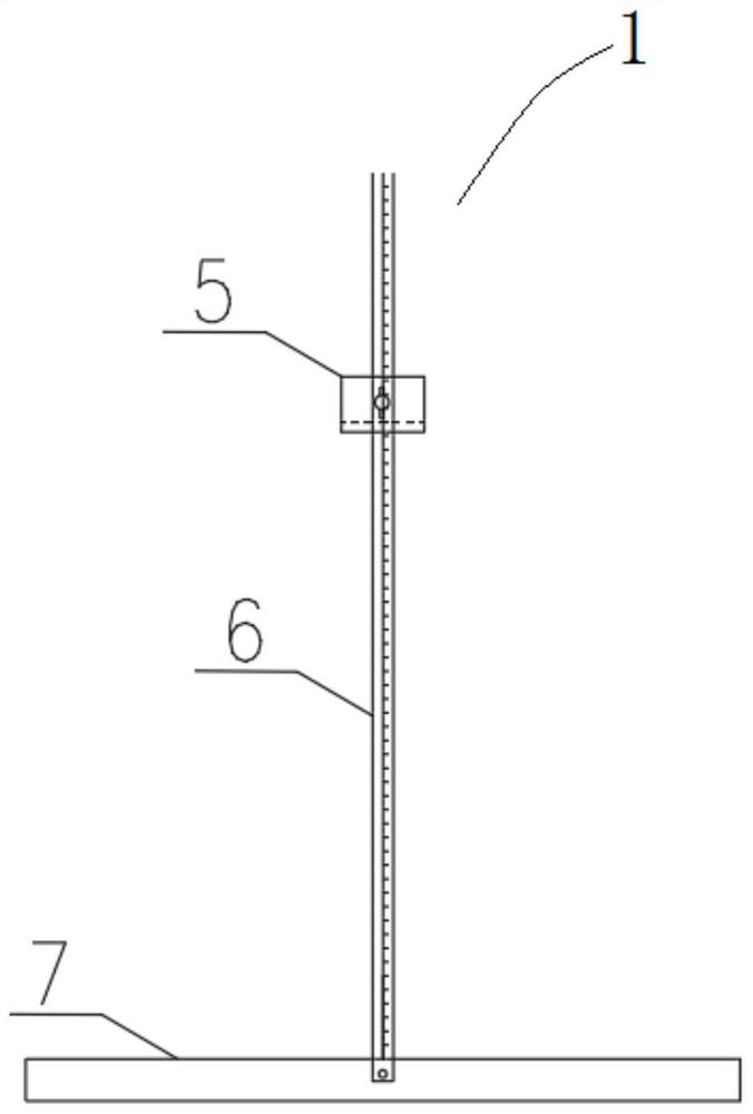 Roll-on roll-off ship fixed ramp type value measuring tool