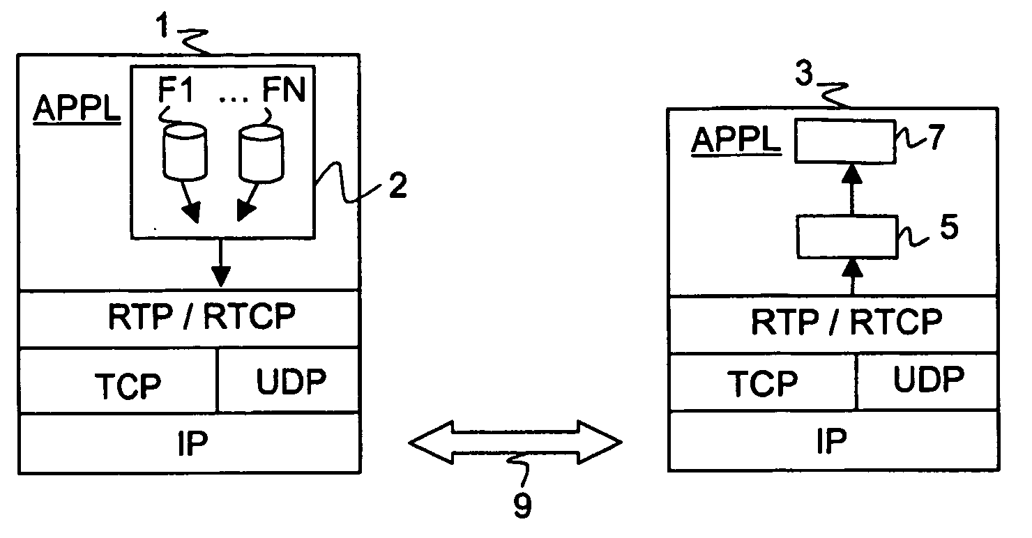 Transmission method combining downloading and streaming