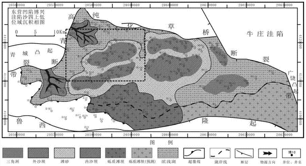 A method and device for measuring the original thickness of coastal sandbars in ancient lakes