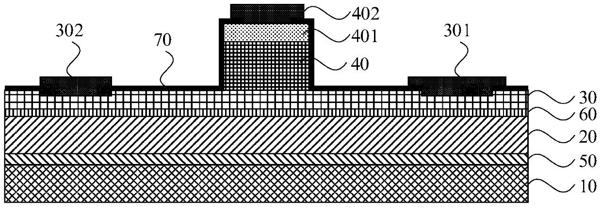 Transistor with high electron mobility and manufacturing method thereof