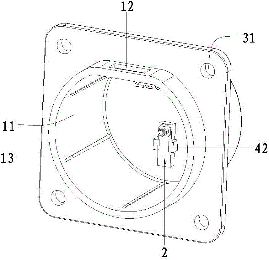 Return confirming gun hanging socket of direct current charging gun