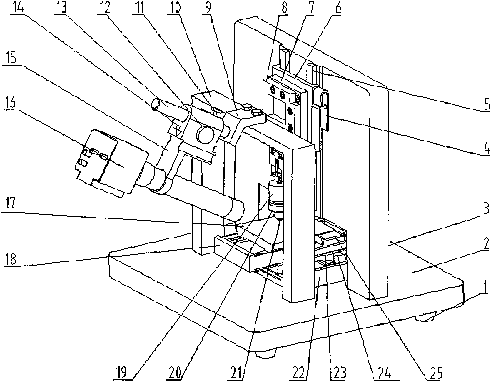 Micron-nano scale in-situ nano indentation and scratching test system