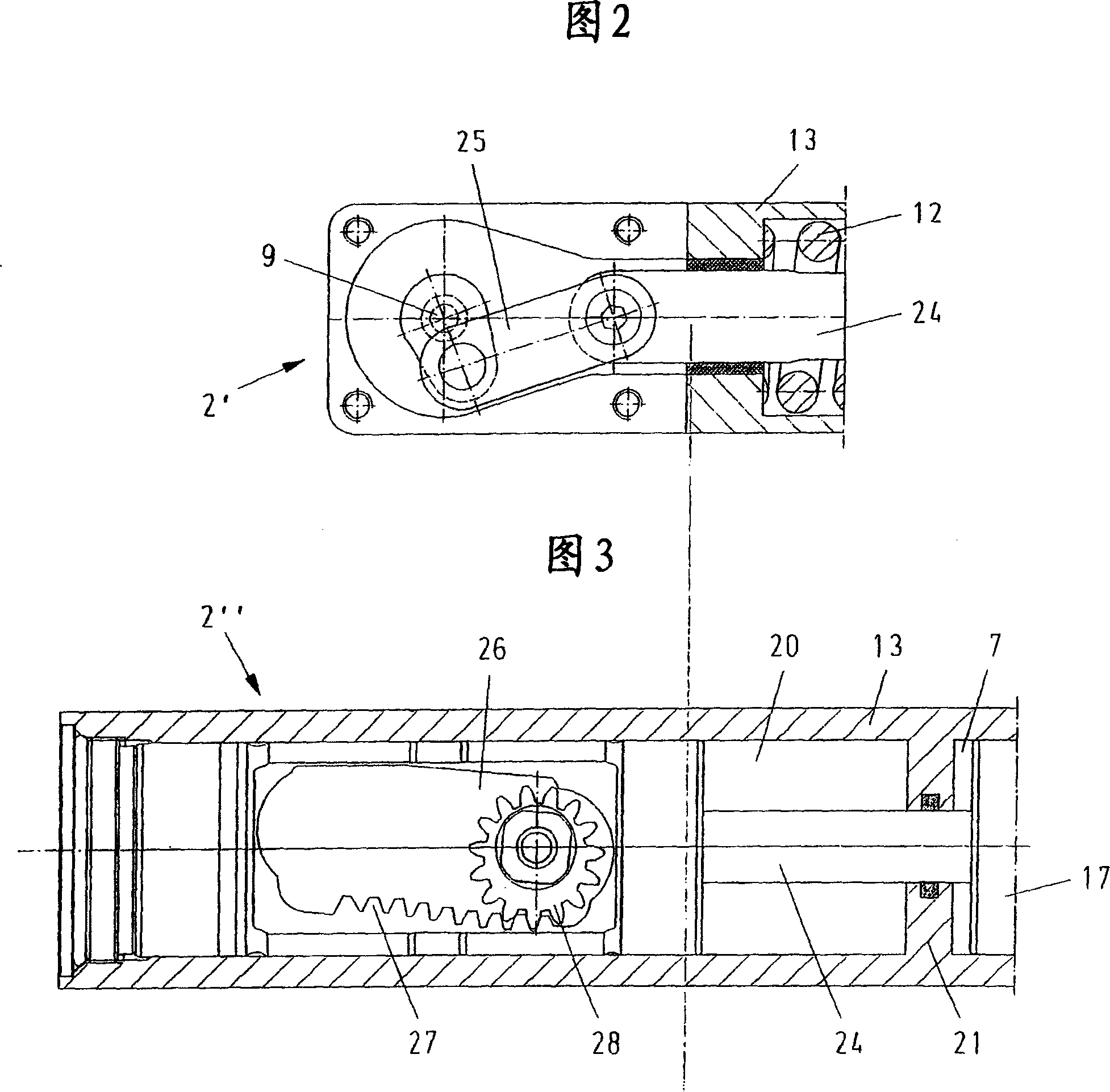 Door drive, in particular a revolving door drive