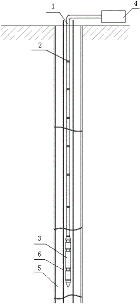 Underground pressure-and-temperature-measurement cable