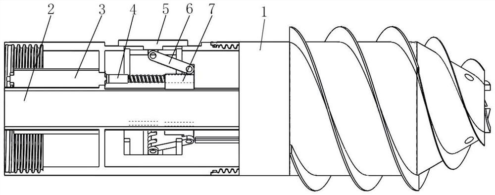 Deep lunar soil rotary guide drilling mechanism