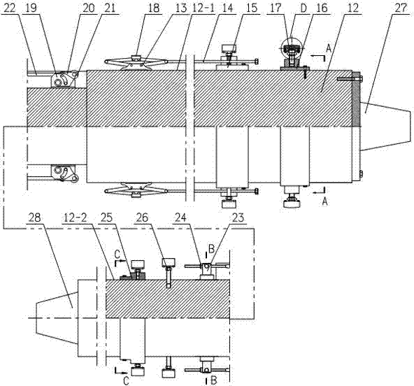 Cutting mill for two-position porcelain shell