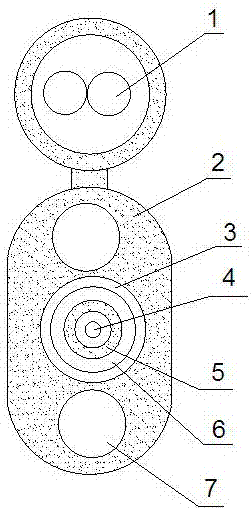 Photoelectric composite cable for high-definition multimedia transmission and manufacturing method thereof