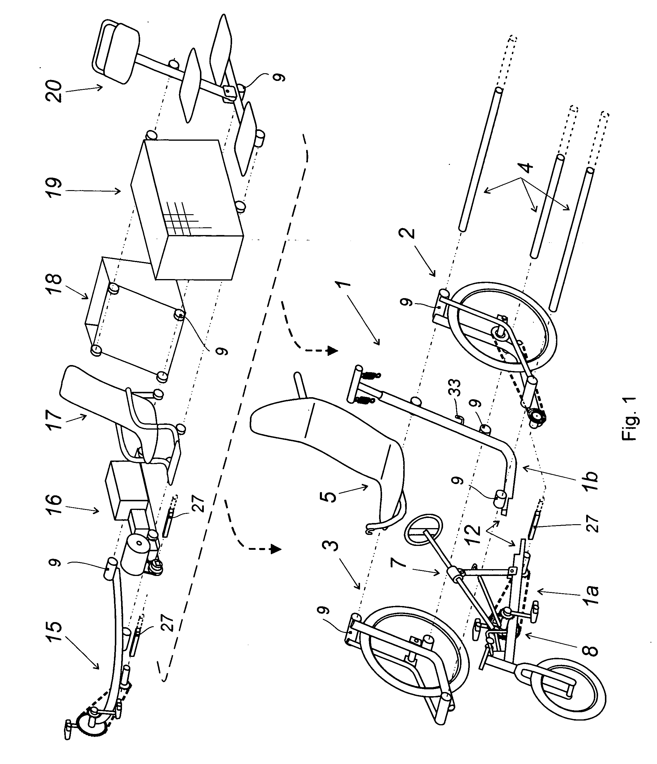 Modular recumbent vehicle