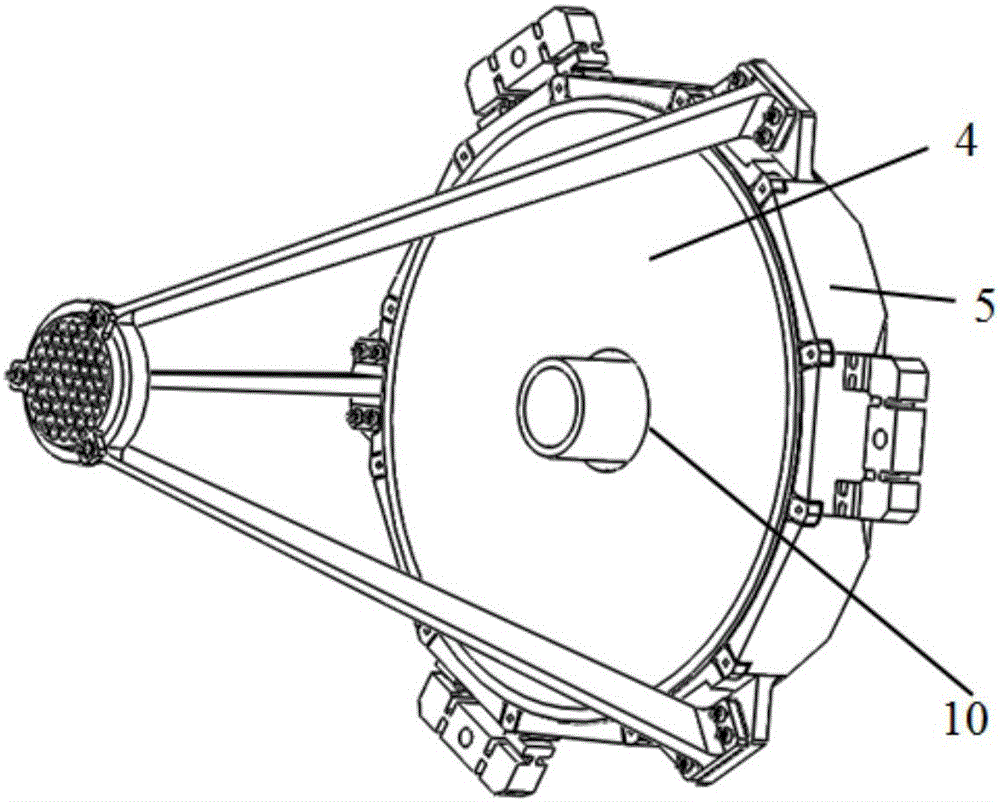 Support-integrated reflector