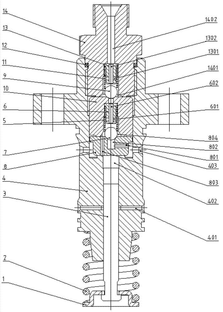 Composite in-out oil valve common rail oil pump