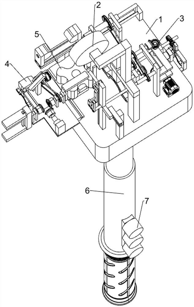 Handheld building material mounting device