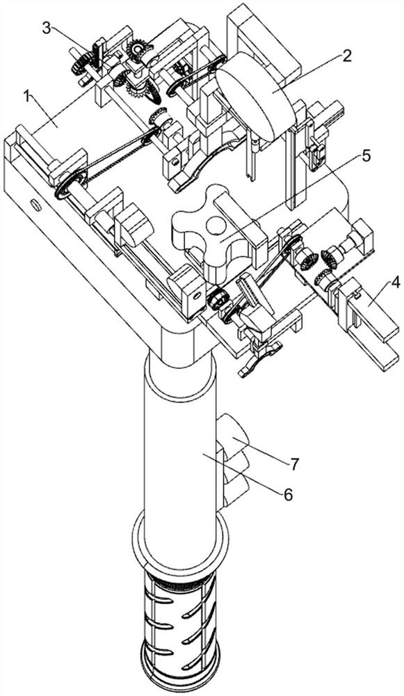 Handheld building material mounting device