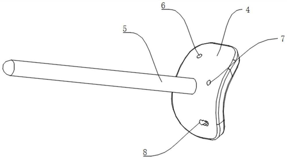 Minimally invasive calcaneal fracture fixing nail guiding system and using method