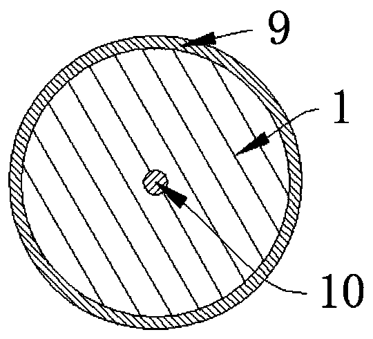 Solid rocket engine with continuous and adjustable thrust and solid rocket