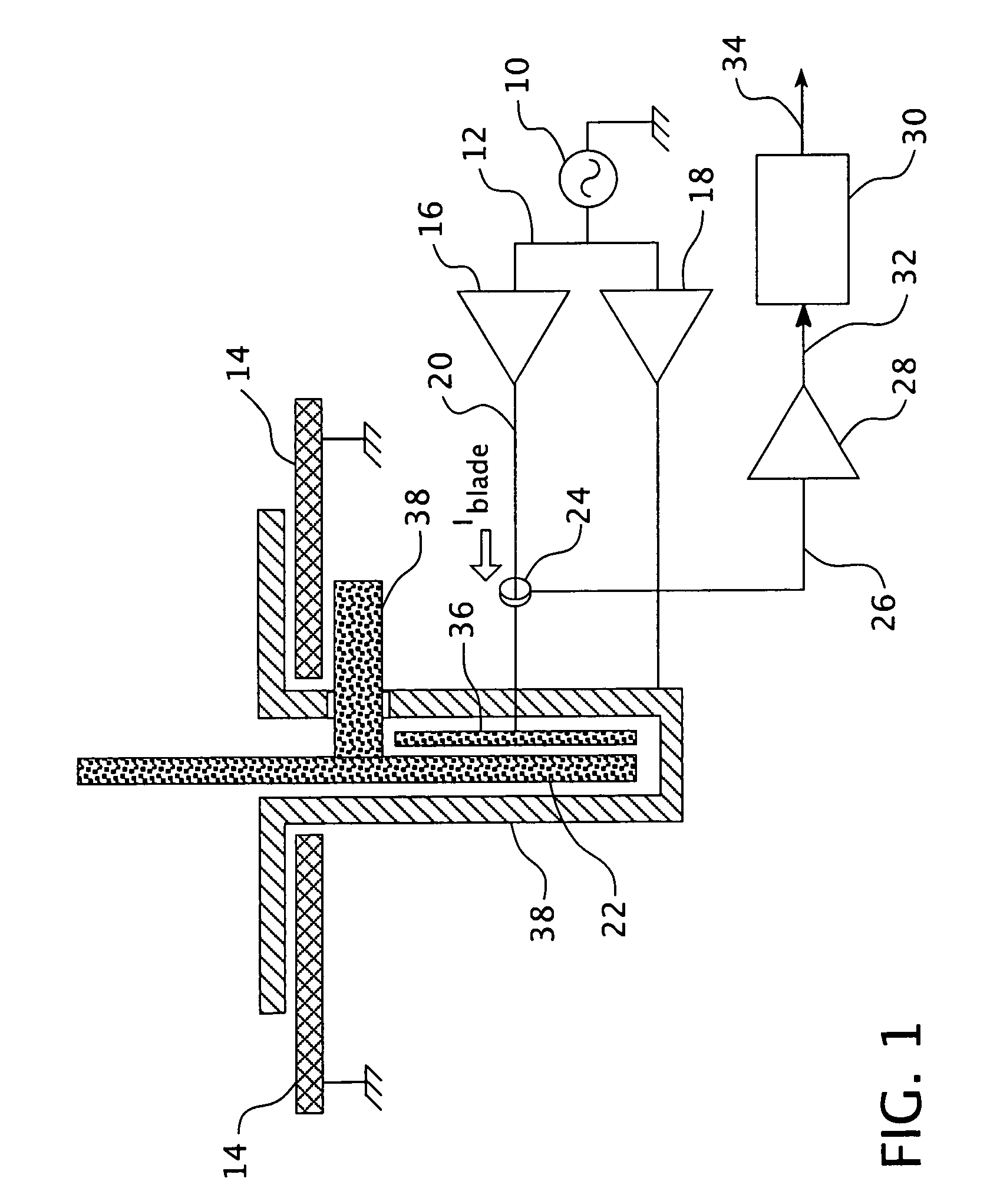 Capacitive sensing system for power cutting tool