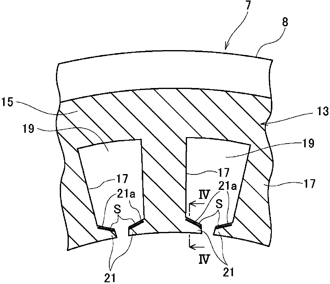 Stator core for motor