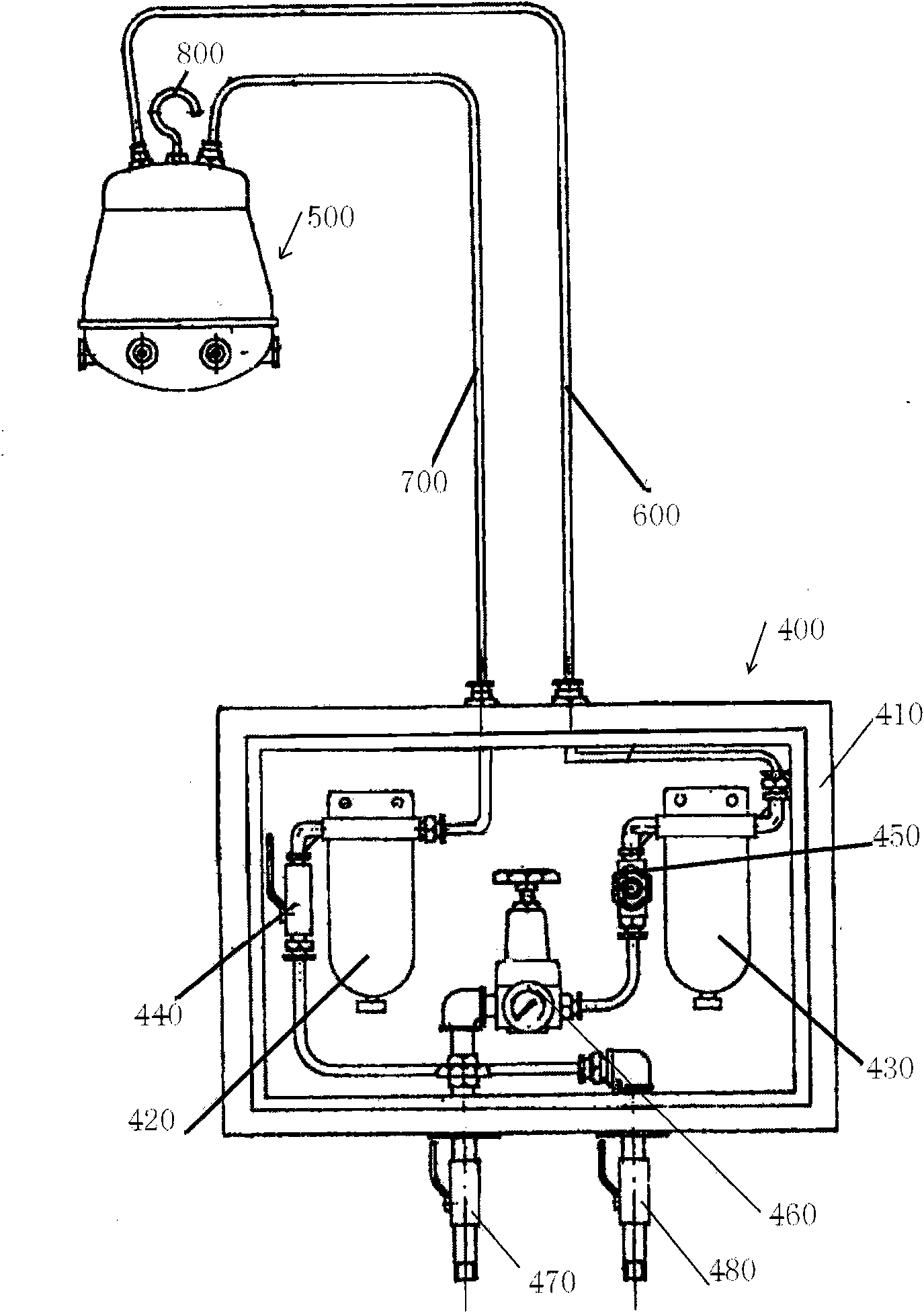 Dust removing sprayer for mine