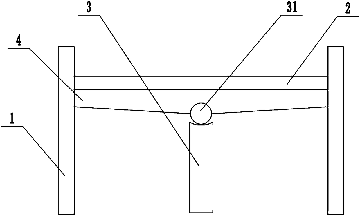 Luggage fixing device for automobile trunk