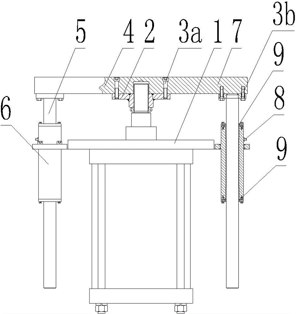 Mold plate lifting structure of core shooter