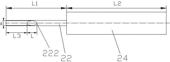 Soft ear die punching tool and punching method using same