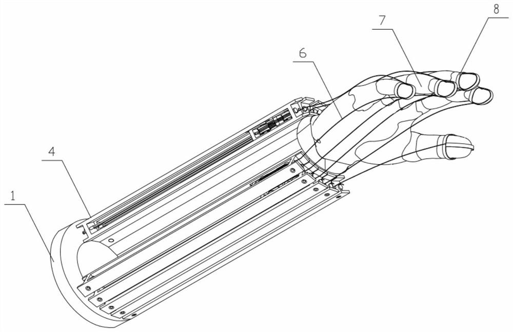 Finger movement function rehabilitation apparatus driven by shape memory alloy wires