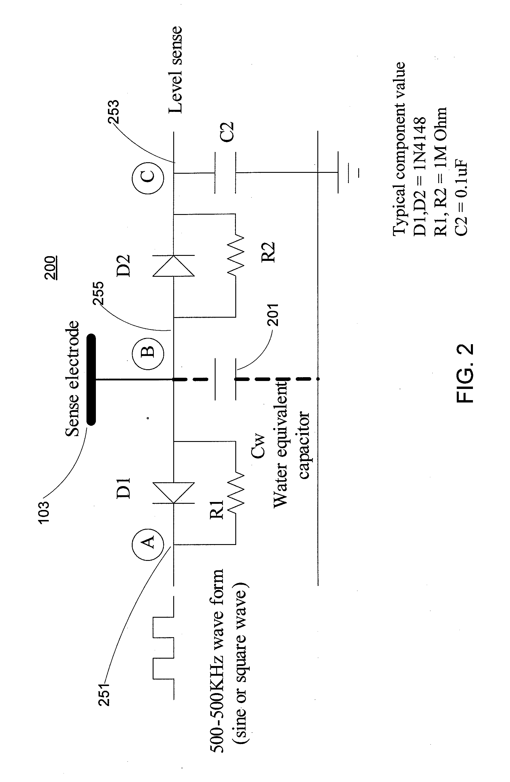 Liquid Level Determination by Capacitive Sensing