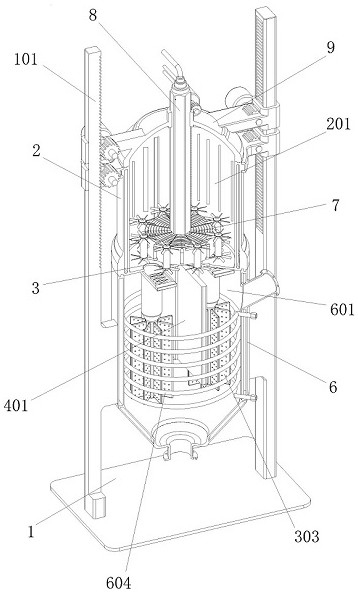 Dizotization reaction device for lemon yellow production