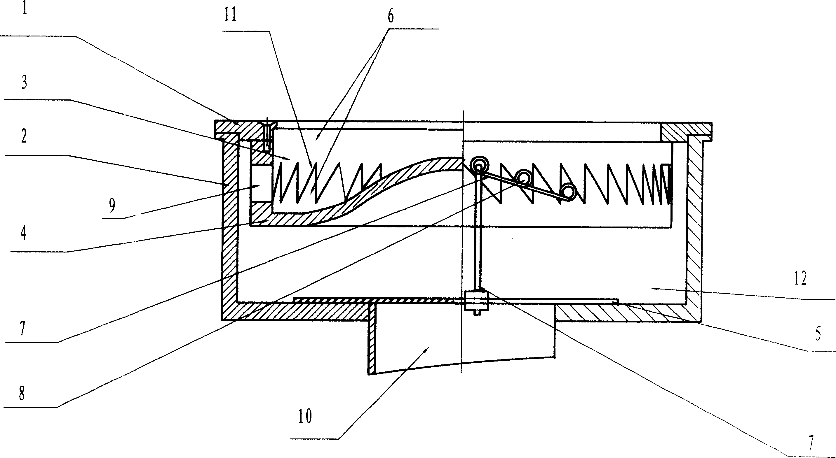 Self-adjusting burner of gas cooker