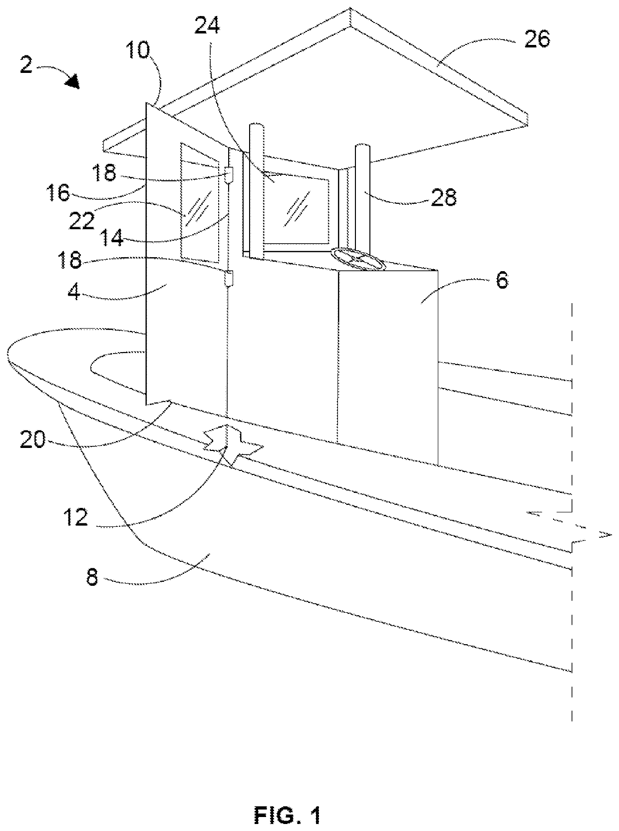 Weather guard for a power boat